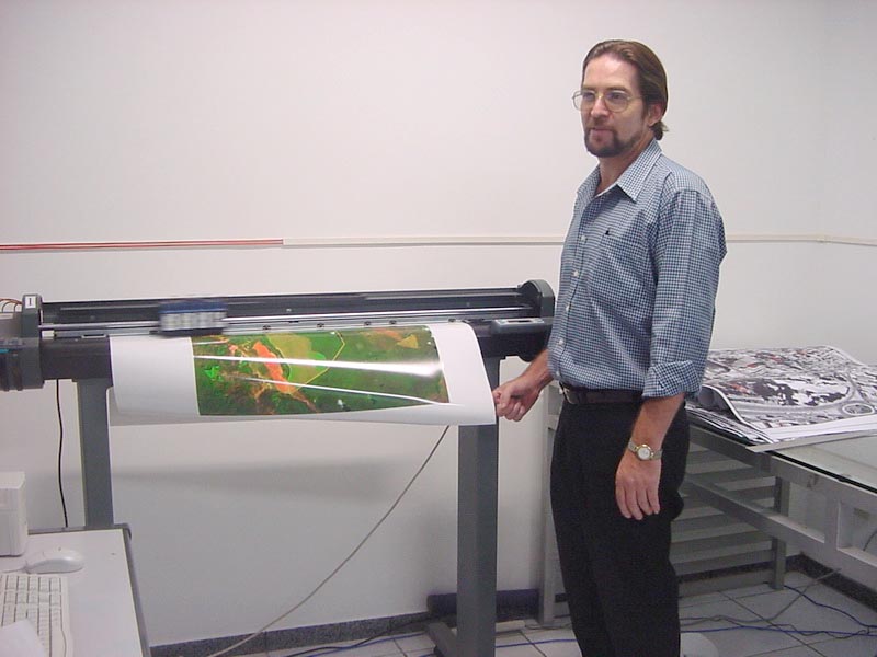 Sala de plotagem da Tecnomapas